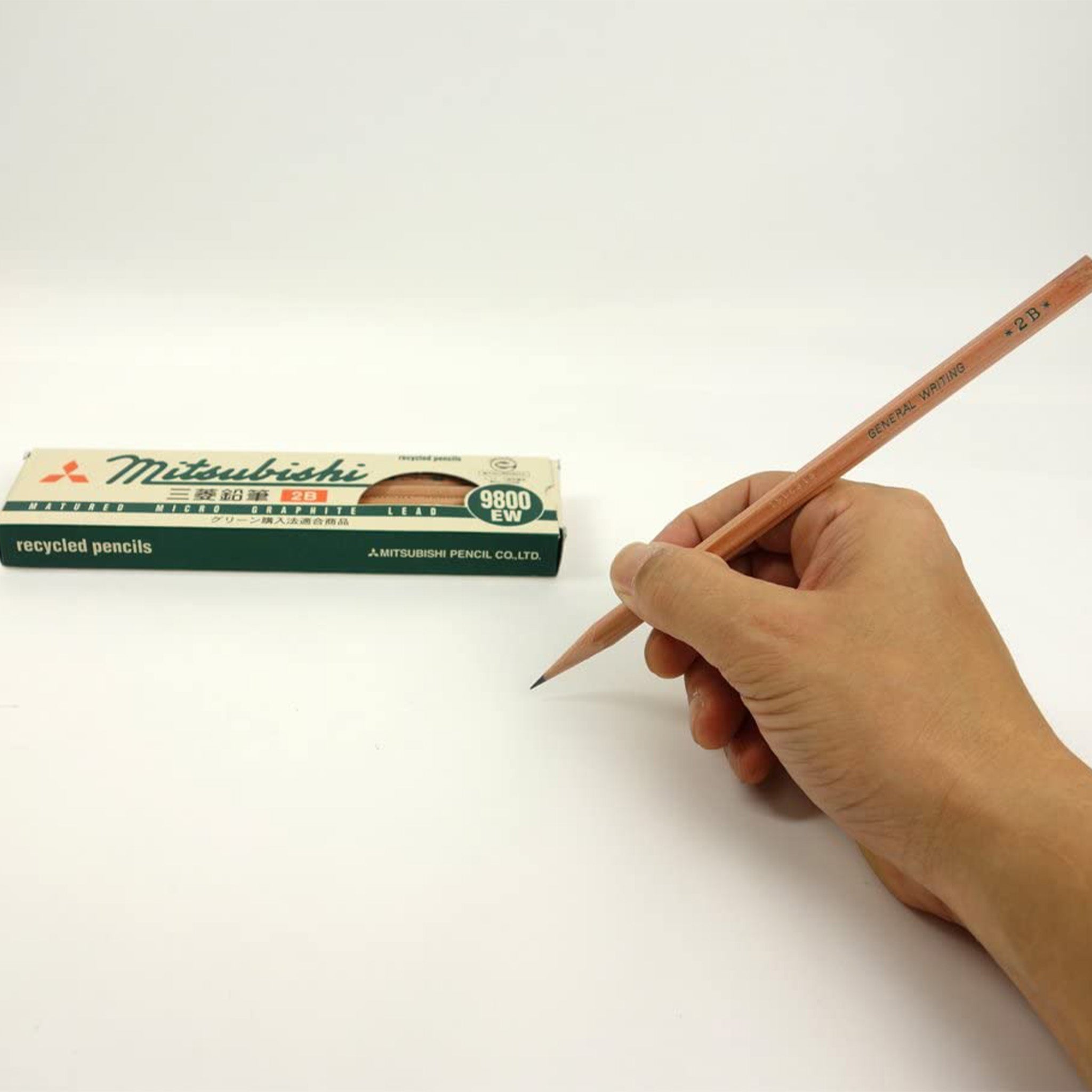 9800 EW Wooden Pencils 1 Dozen Pack / uni Mitsubishi Pencil