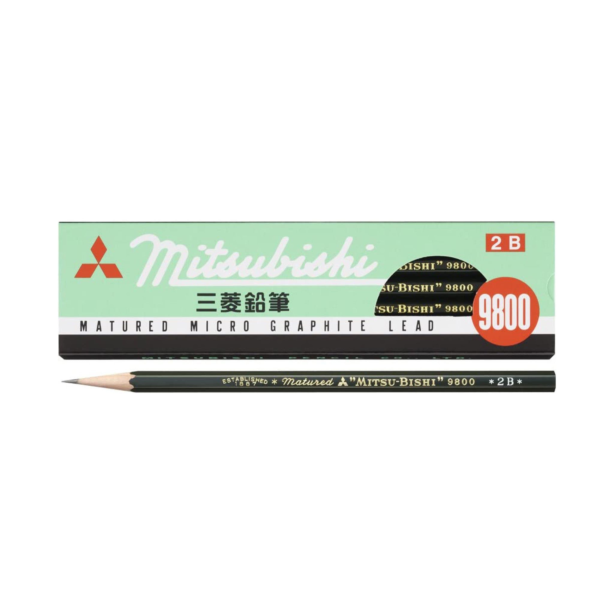 9800 Pencil Wooden 1 Dozen Pack / uni Mitsubishi Pencil