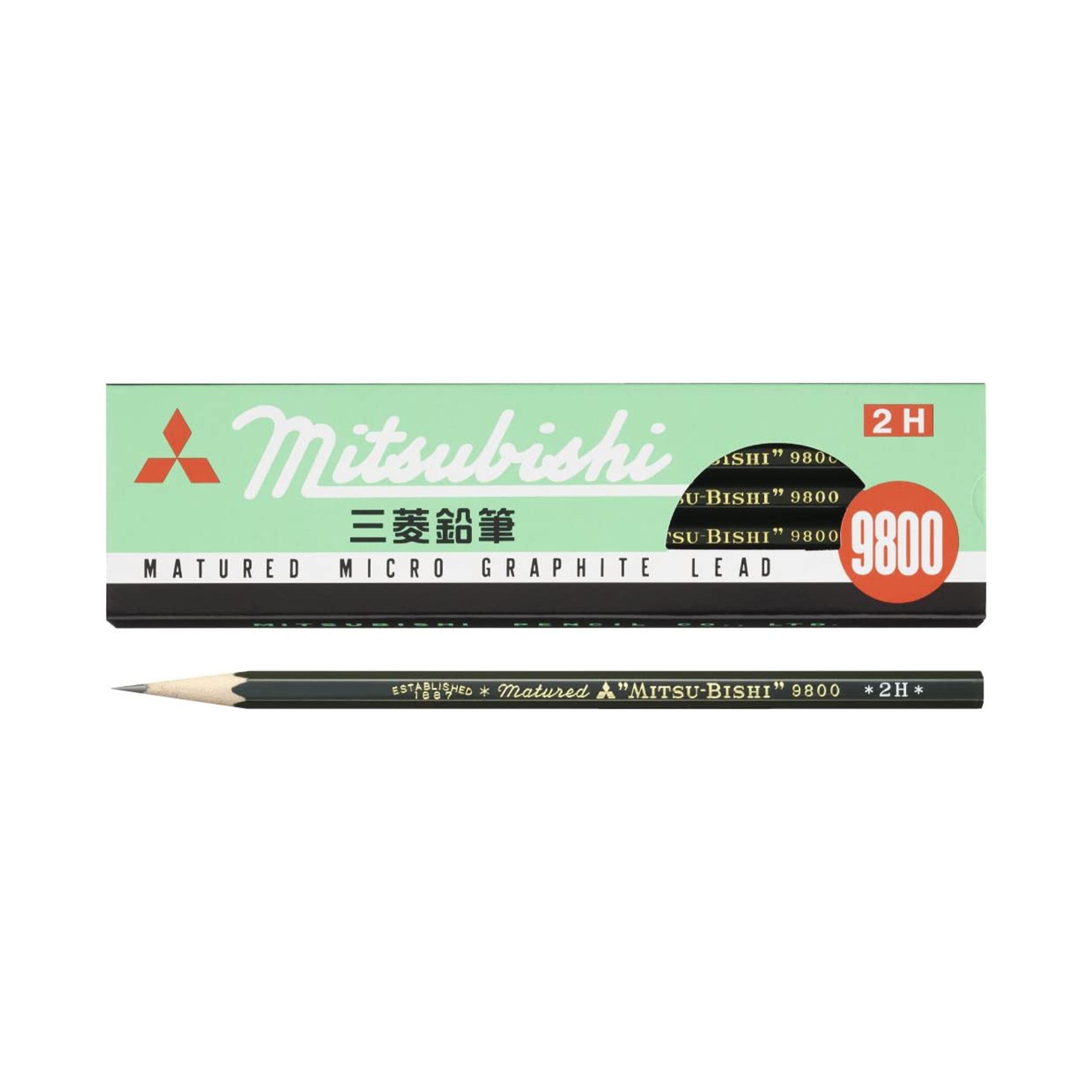 9800 Pencil Wooden 1 Dozen Pack / uni Mitsubishi Pencil