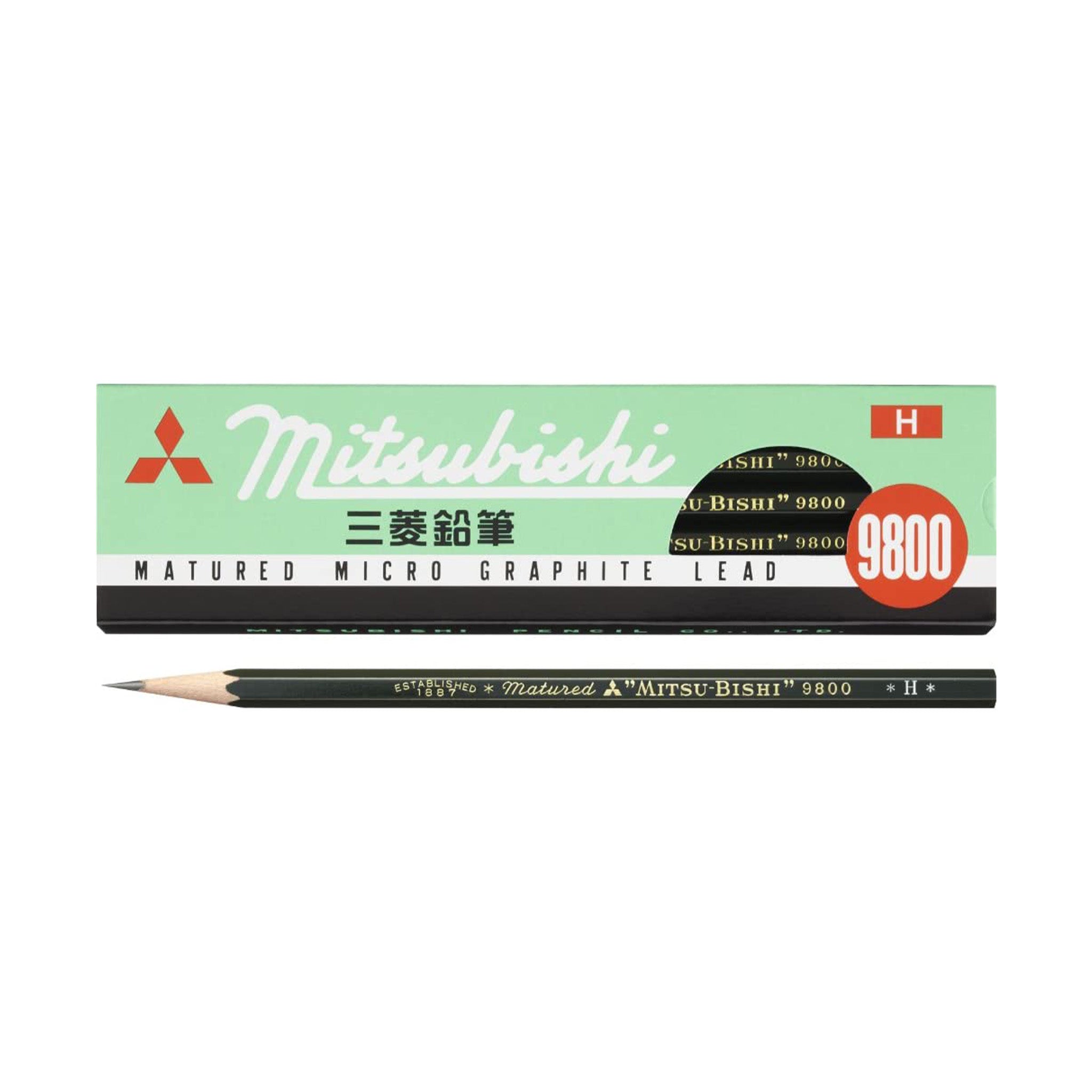 9800 Pencil Wooden 1 Dozen Pack / uni Mitsubishi Pencil