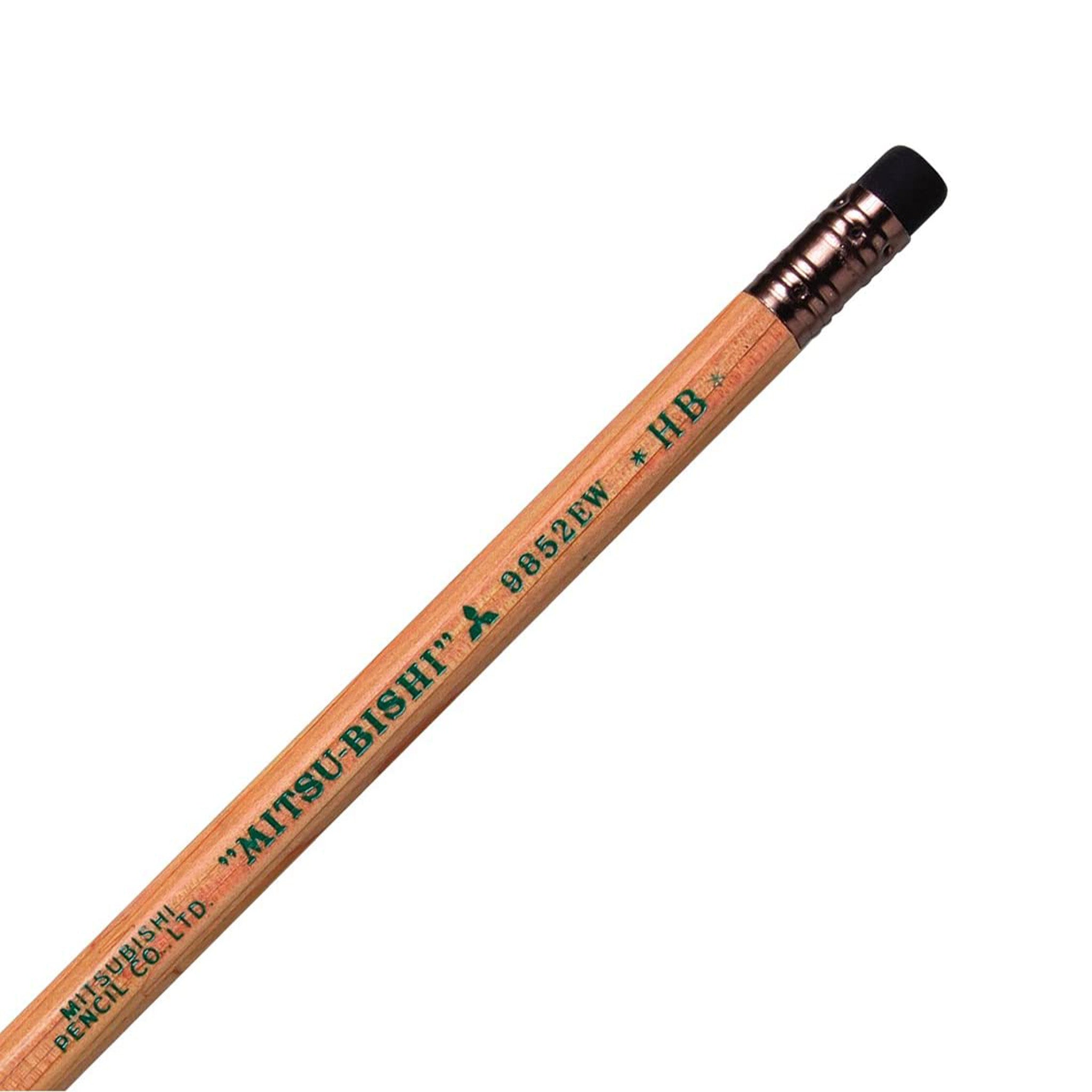9852 EW Wooden Pencils 1 Dozen Pack HB / uni Mitsubishi Pencil