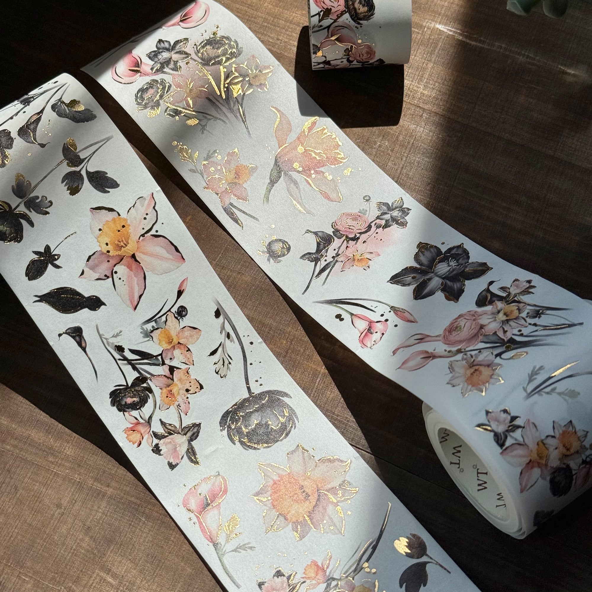 Auric Rose Washi Tape Sticker Set (GILDED)