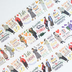 Pre-cut Silent Silhouette Wide Washi/PET Tape