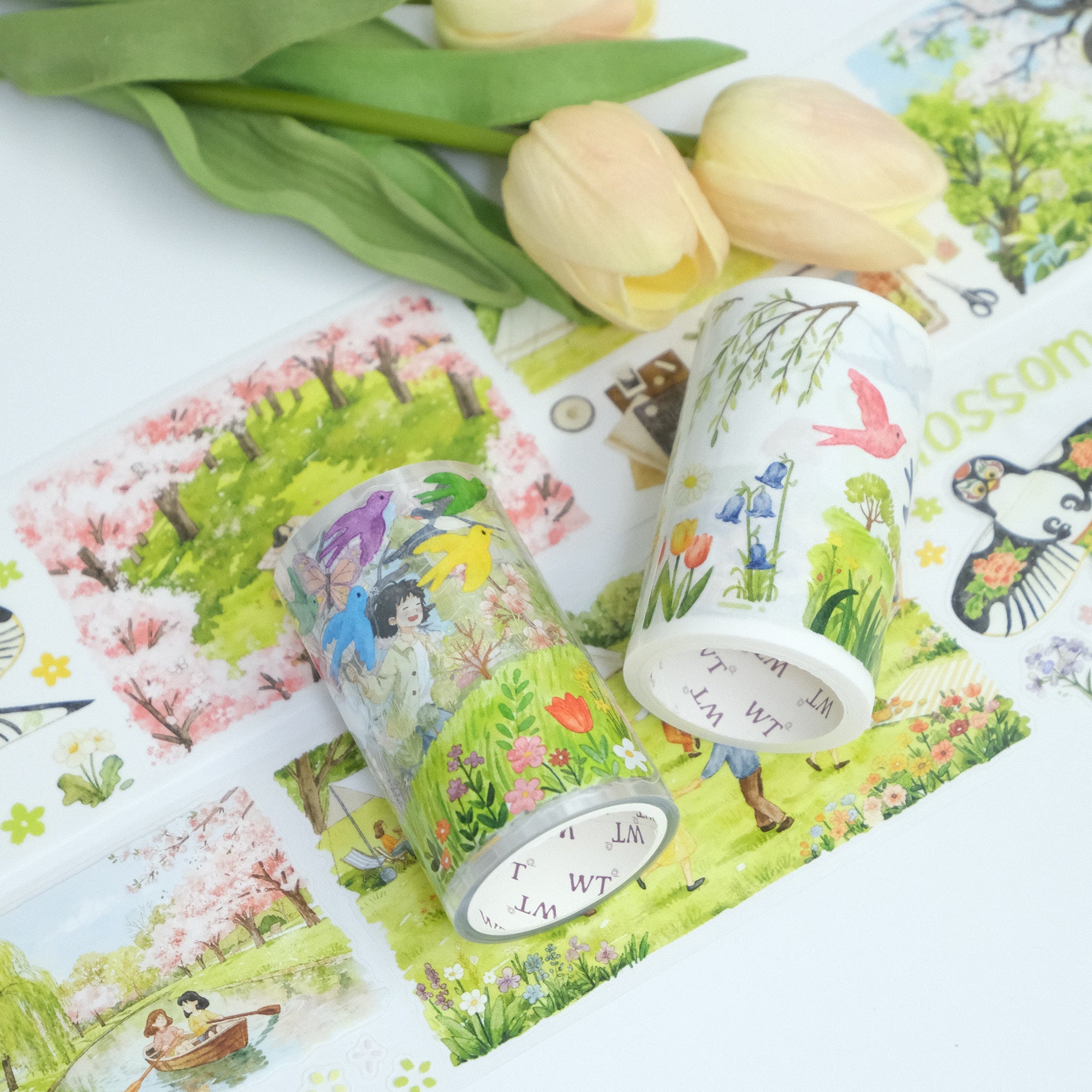 Pre-cut Sakura Voyage Wide Washi/PET Tape