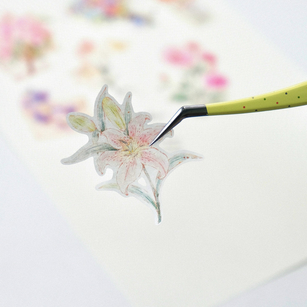 Pre-cut Petal Post Wide Washi/PET Tape