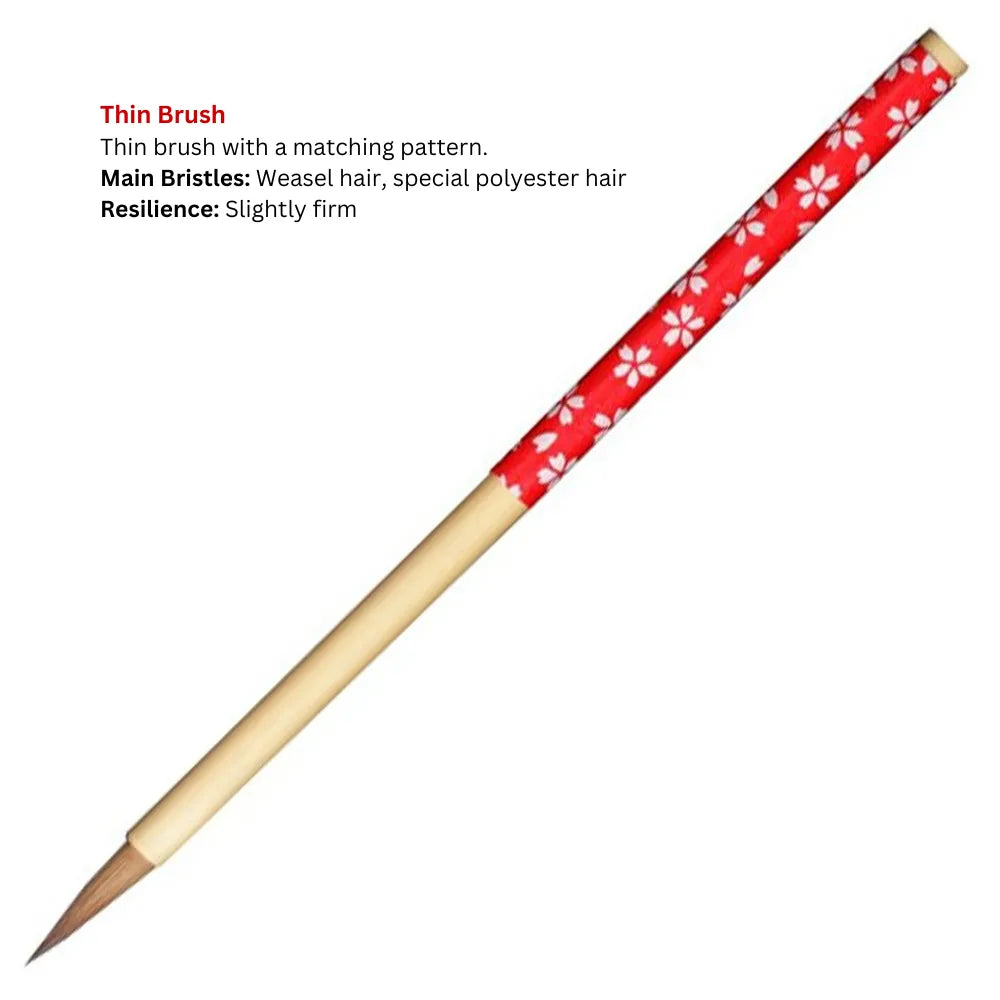 Echizen-Nuri Calligraphy Set - Flower