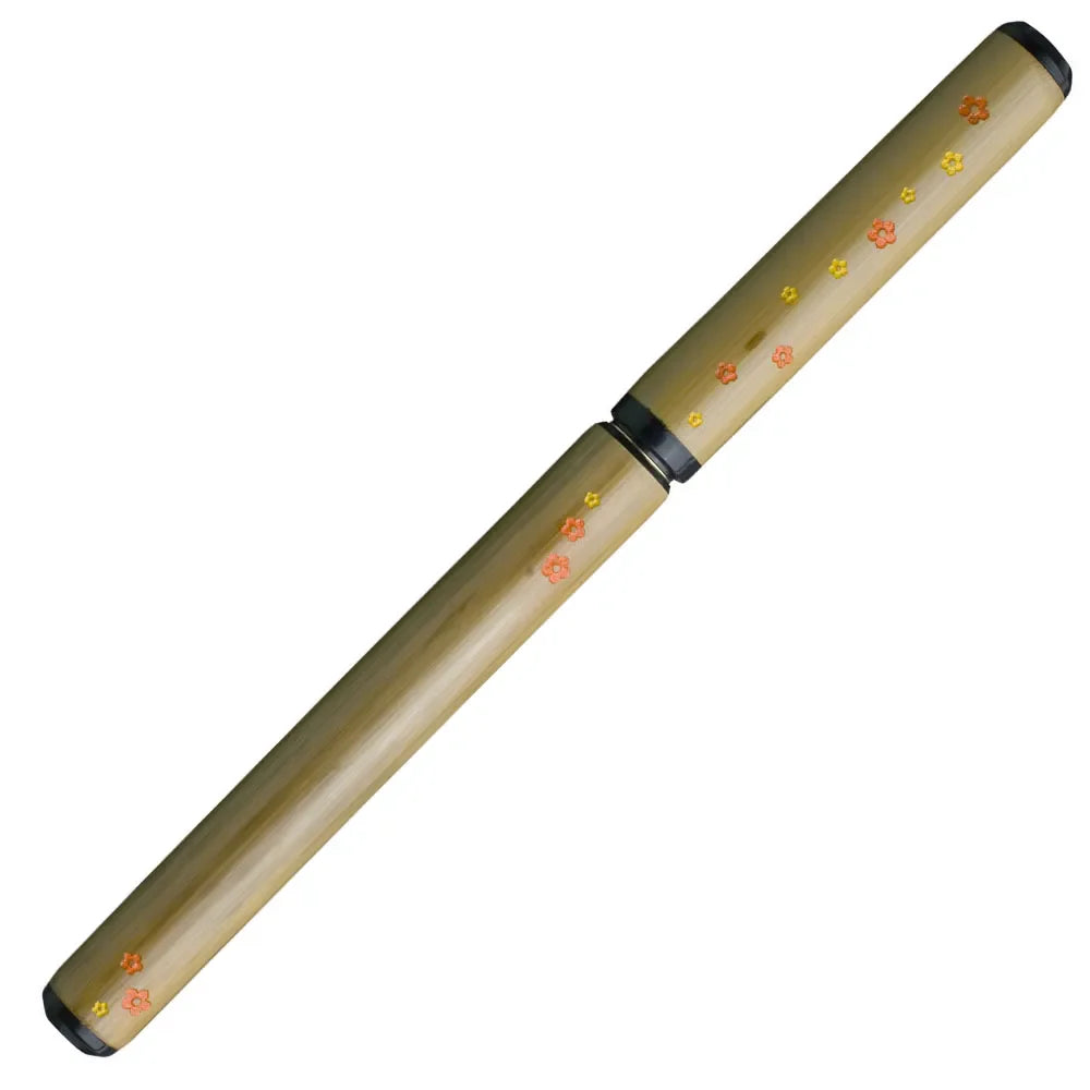 Natural Bamboo Brush Pen - Small Flowers