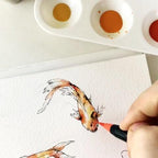 Akashiya Sai Watercolor Brush Pen - 20 Color Set