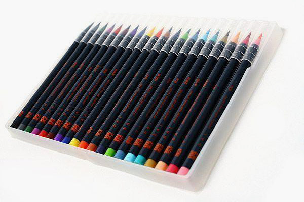 Akashiya Sai Watercolor Brush Pen - 20 Color Set