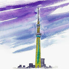 Akashiya Sai Watercolor Brush Pen - 5 Autumn Color Set
