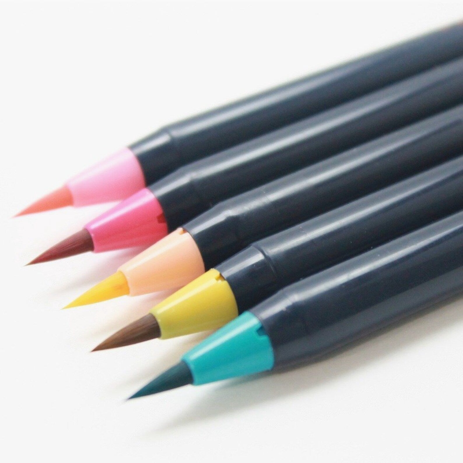 Akashiya Sai Watercolor Brush Pen - 5 Spring Color Set