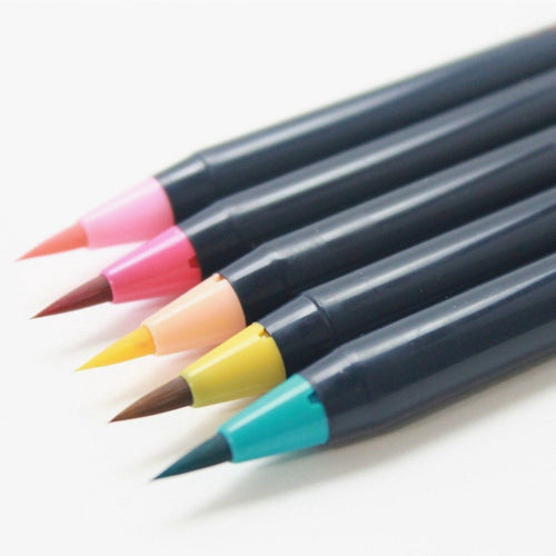 Akashiya Sai Watercolor Brush Pen - 5 Spring Color Set