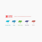Akashiya Sai Watercolor Brush Pen - 5 Summer Color Set