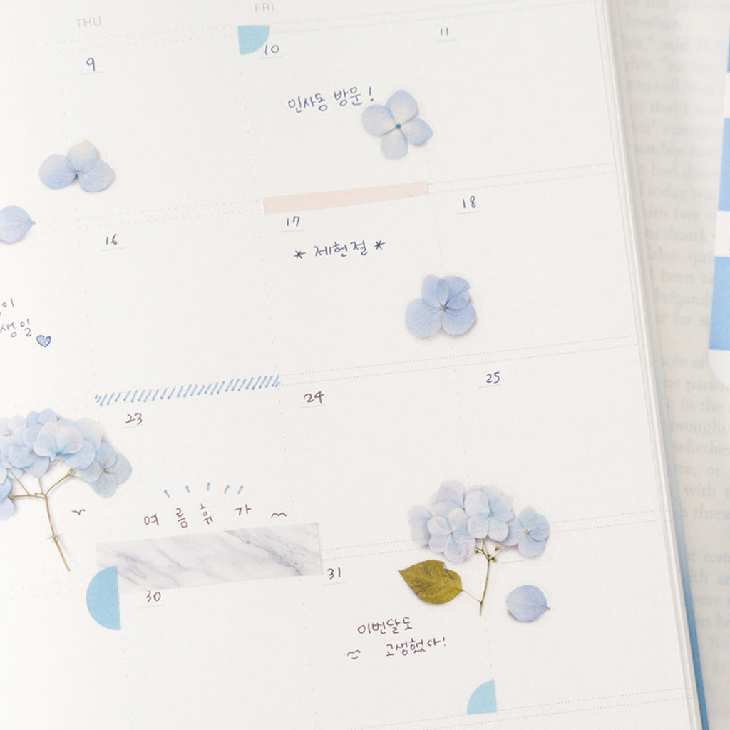 Appree Pressed Flower Stickers - Bigleaf Hydrangea