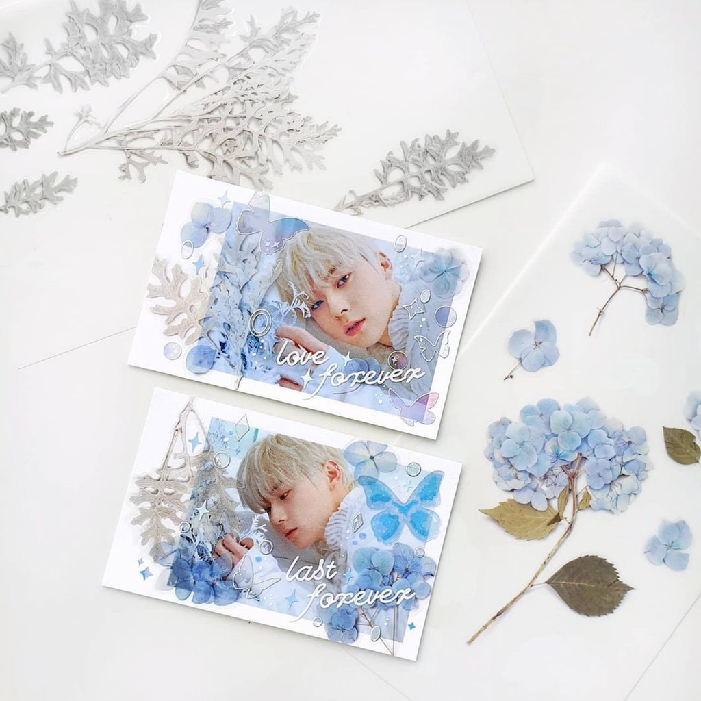 Appree Pressed Flower Stickers - Bigleaf Hydrangea