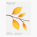 Appree Leaf Sticky Memo Notes - Brown Birch