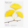 Appree Leaf Sticky Memo Notes - Yellow Ginkgo