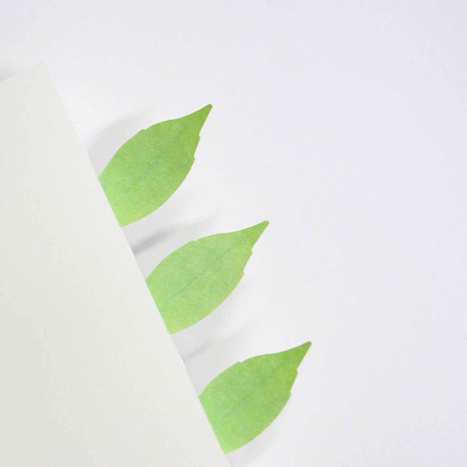 Appree Leaf Sticky Memo Notes - Green Birch