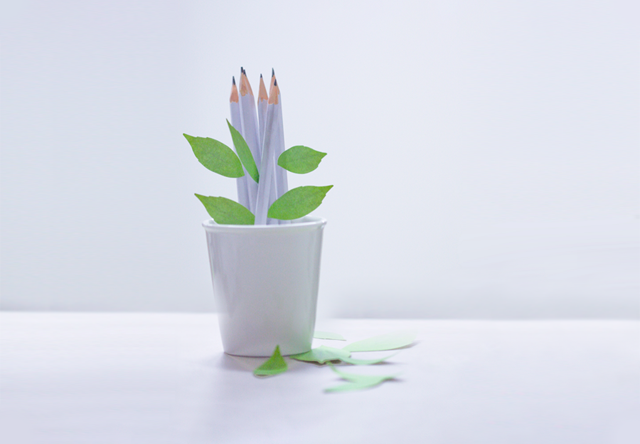 Appree Leaf Sticky Memo Notes - Green Birch