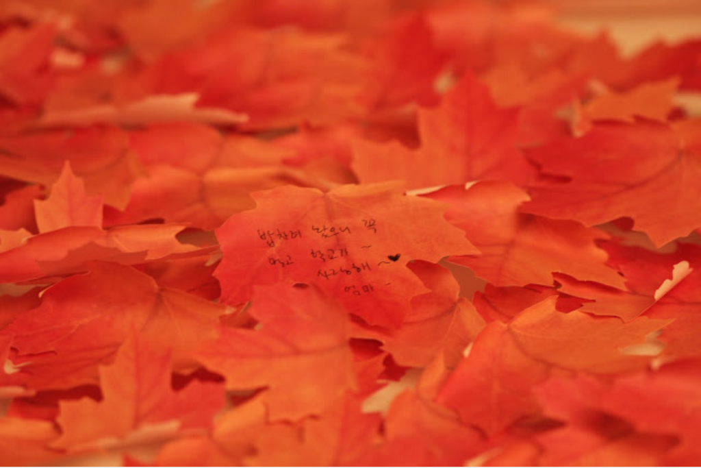 Appree Leaf Sticky Memo Notes - Red Maple