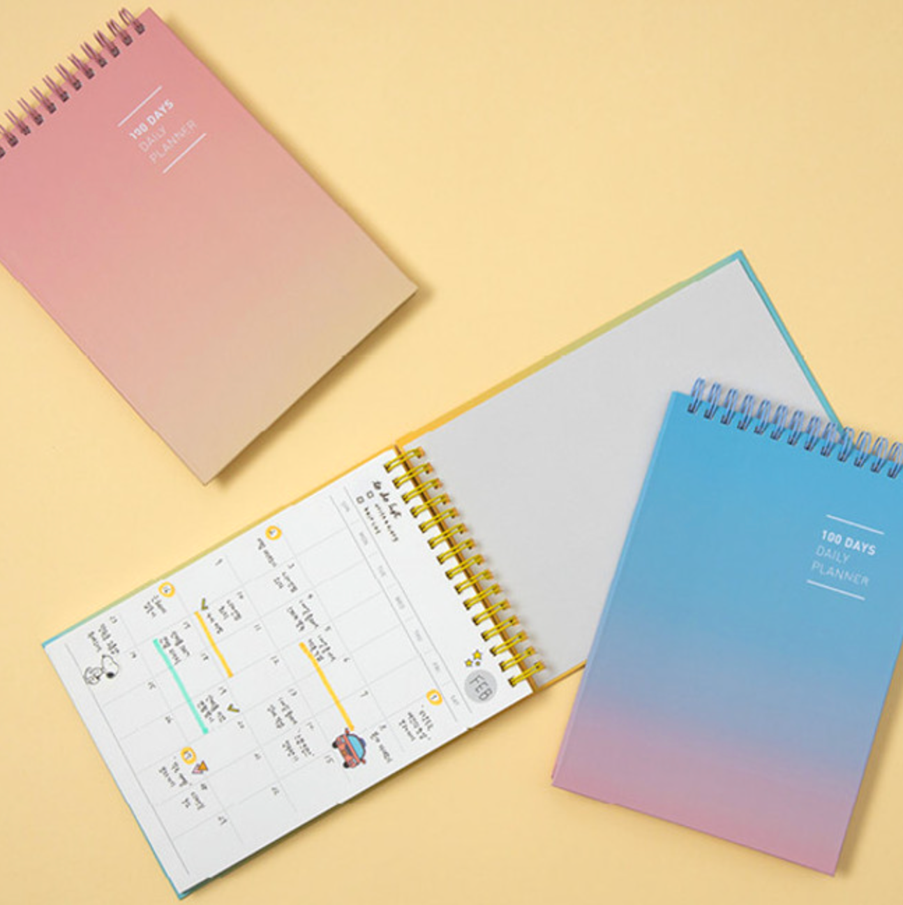 Ardium 100 Days Daily Planner - Undated