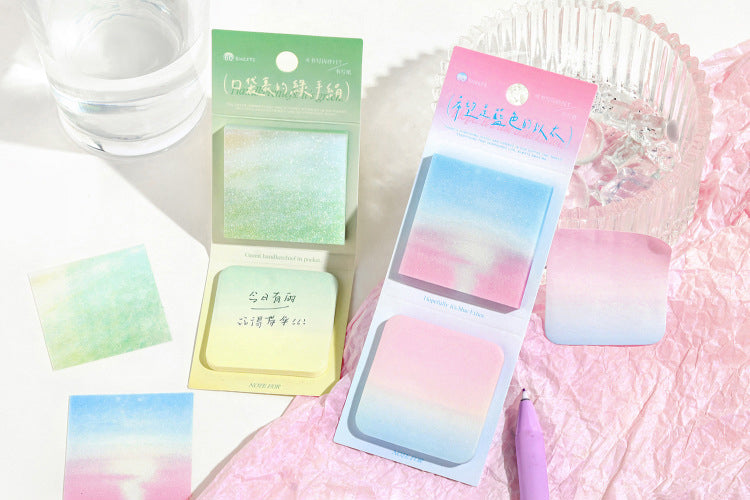 Aurora Glow Translucent Sticky Notes