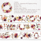 Autumn Rose Wide Washi/PET Tape