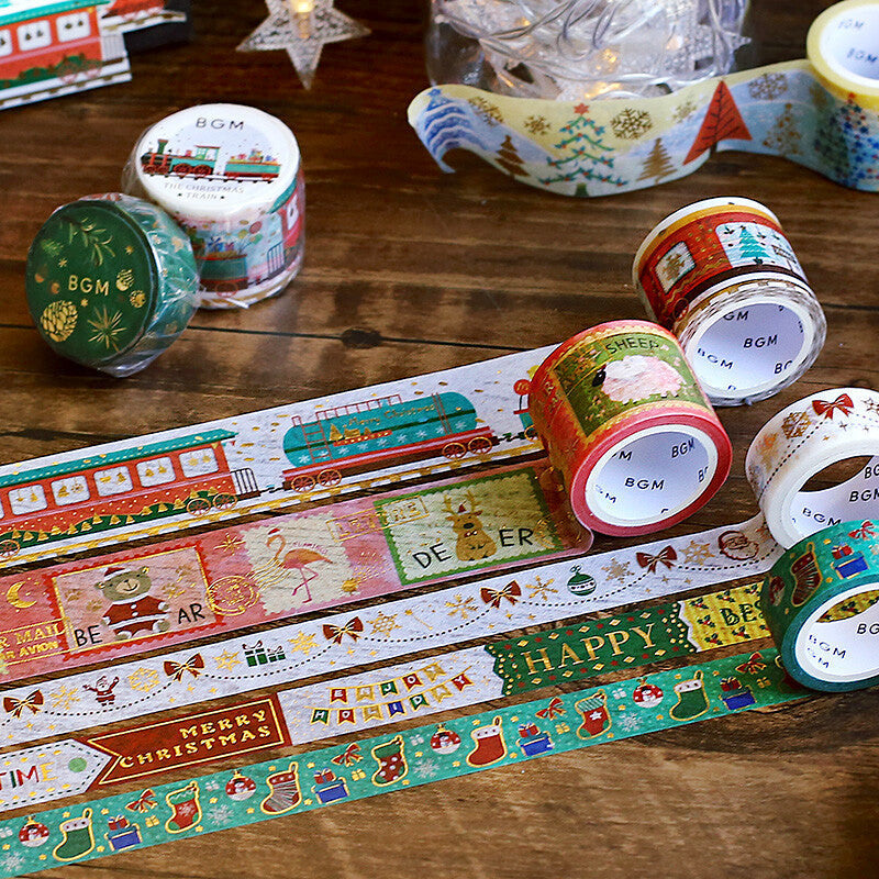 BGM Christmas Masking Tape - Limited Edition - Festive Animals