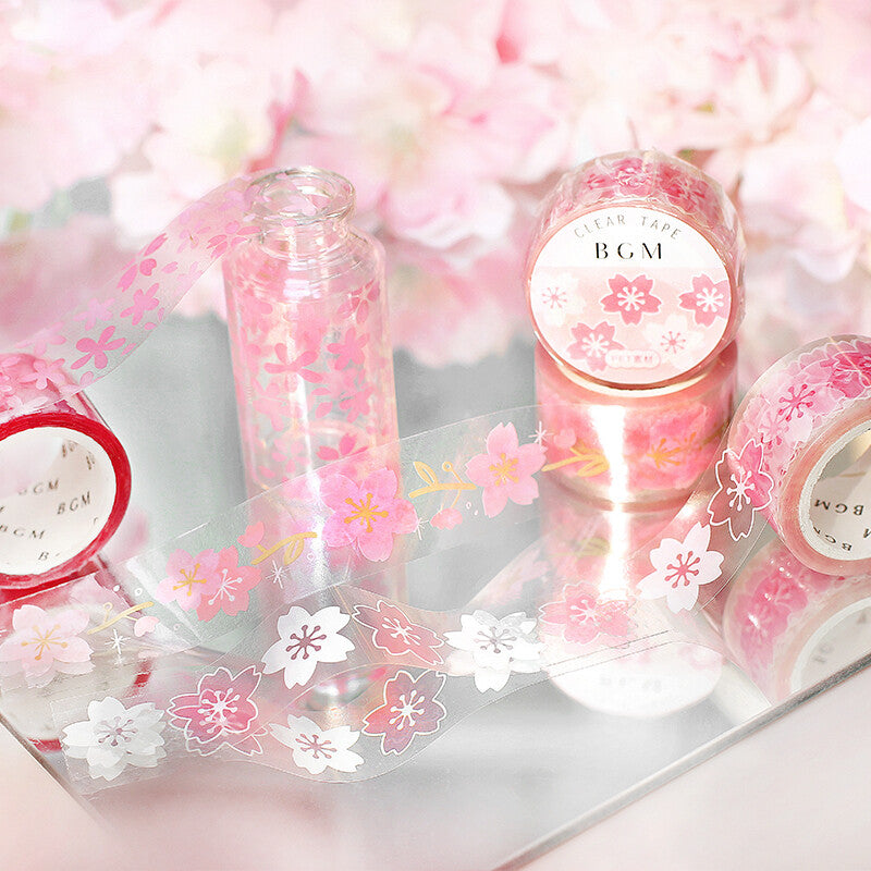 BGM Clear Masking Tape - Cherry Tree Branch