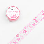 BGM Clear Masking Tape - Falling Flowers