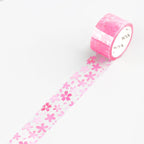 BGM Clear Masking Tape - Falling Flowers