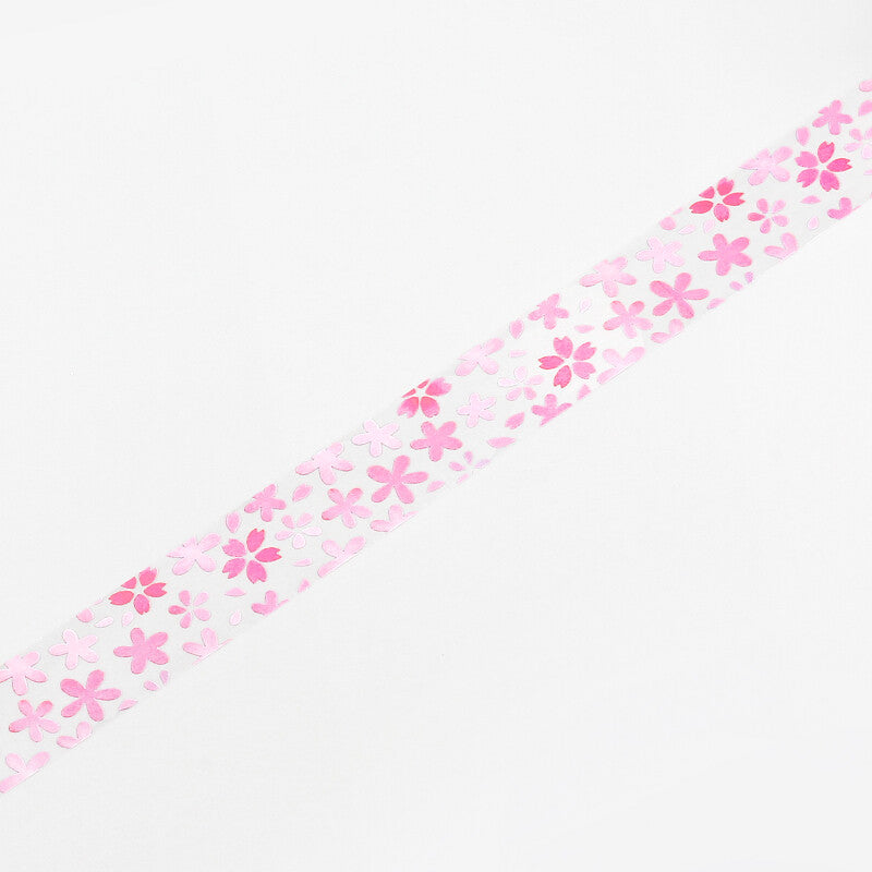 BGM Clear Masking Tape - Falling Flowers