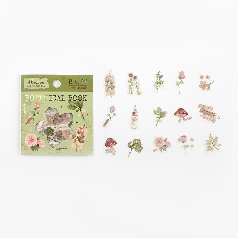 BGM Deco Stickers - Botanical Book