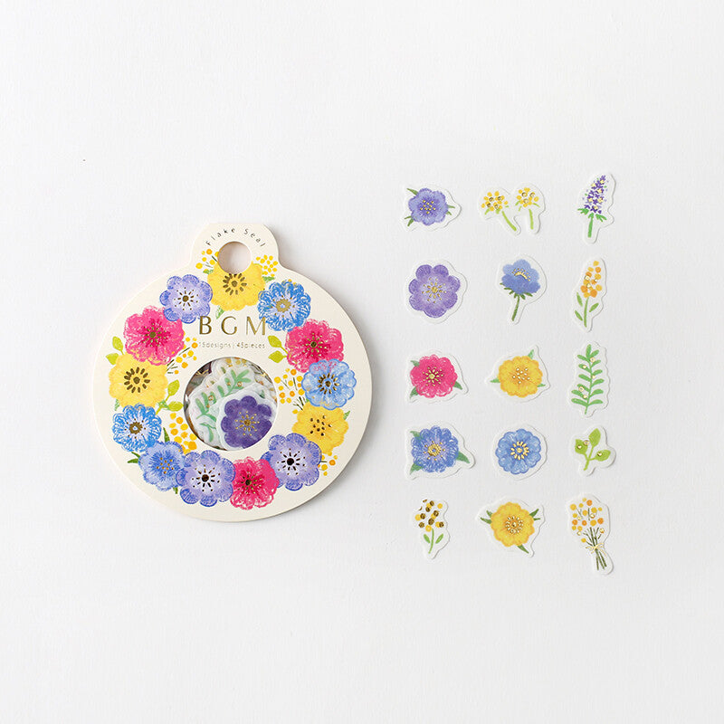 BGM Decorative Paper Stickers - Anemone