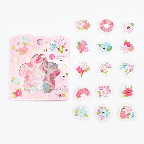 BGM Flake Stickers - Cherry Blossom - Limited Spring Edition