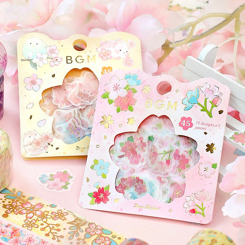 BGM Flake Stickers - Cherry Blossom - Limited Spring Edition