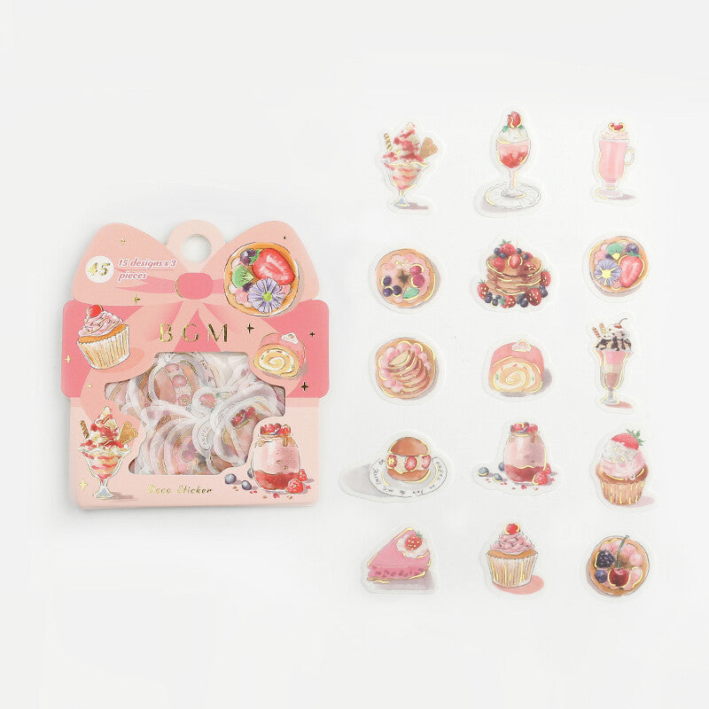 BGM Flake Stickers - Dessert Shop