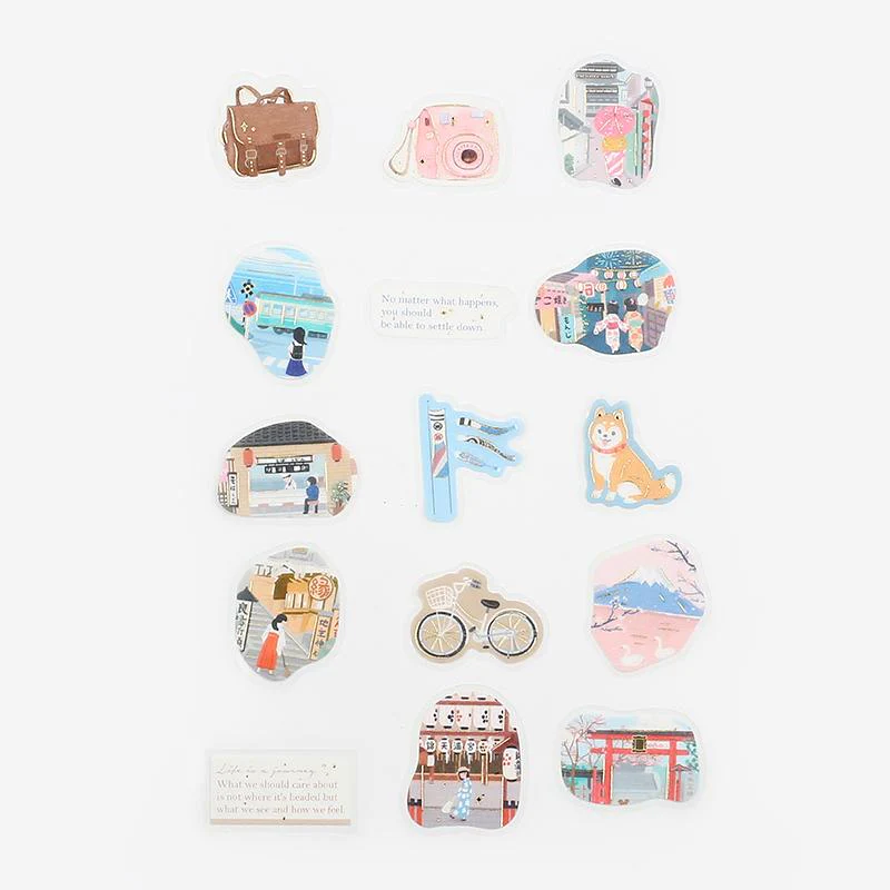 BGM Flake Stickers - Japan Travel - Limited Summer Edition