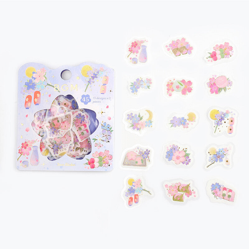 BGM Flake Stickers - Moonlit Night - Limited Spring Edition
