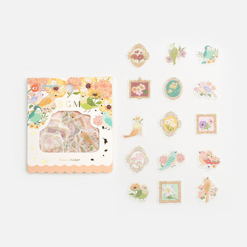 BGM Flake Stickers - Vintage Summer Garden