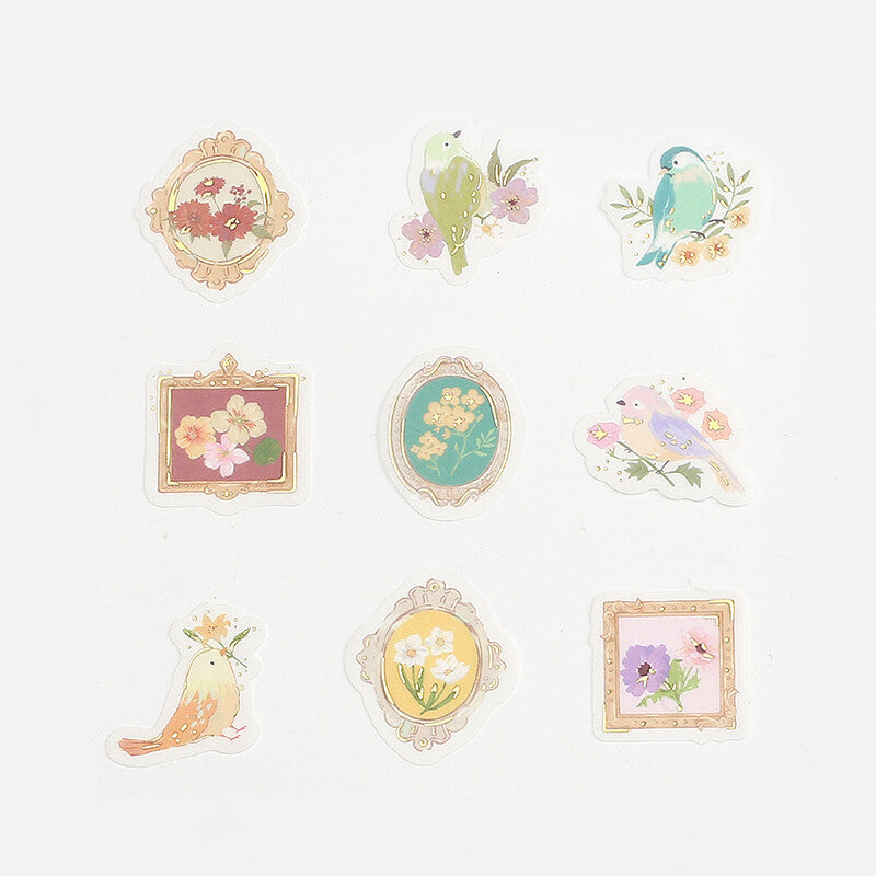 BGM Flake Stickers - Vintage Summer Garden