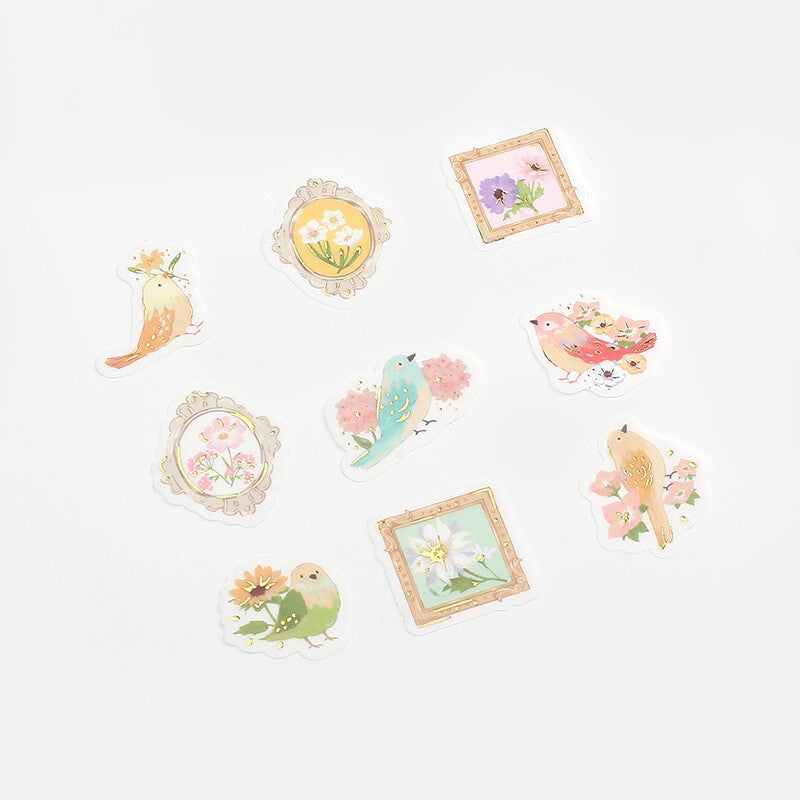 BGM Flake Stickers - Vintage Summer Garden