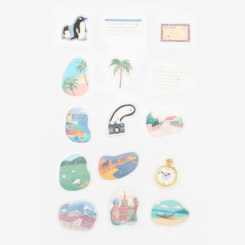 BGM Flake Stickers - World Travel - Limited Summer Edition