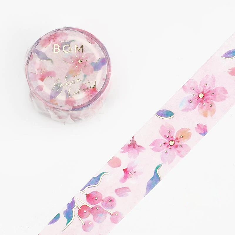 BGM Hanami Masking Tape - Flowers In The Wind - Limited Spring Edition