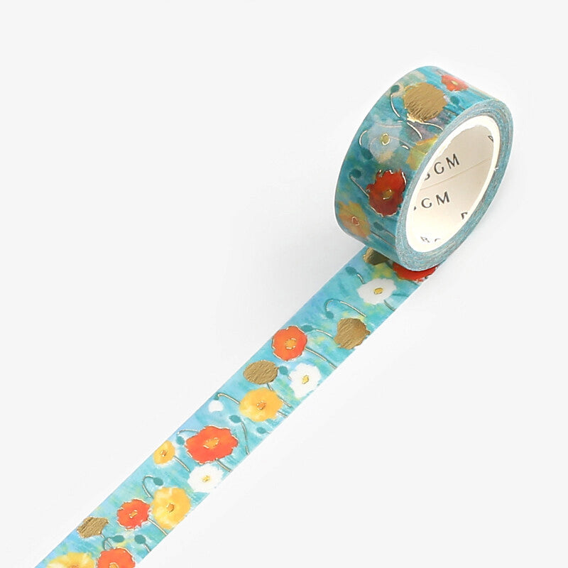 BGM Hinageshi Masking Tape - Wild Poppies
