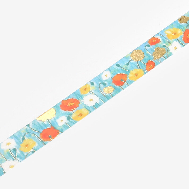 BGM Hinageshi Masking Tape - Wild Poppies