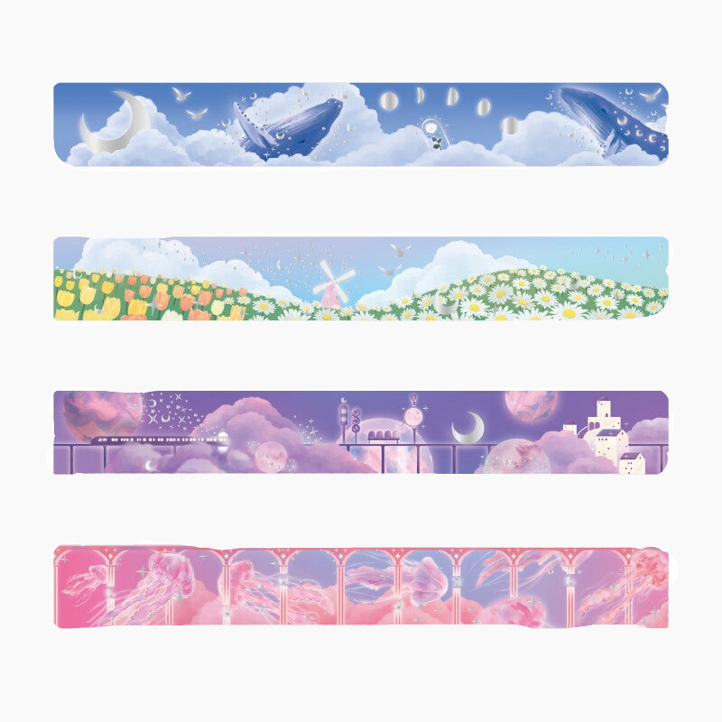 BGM Magic Land Masking Tape - Flying Whales