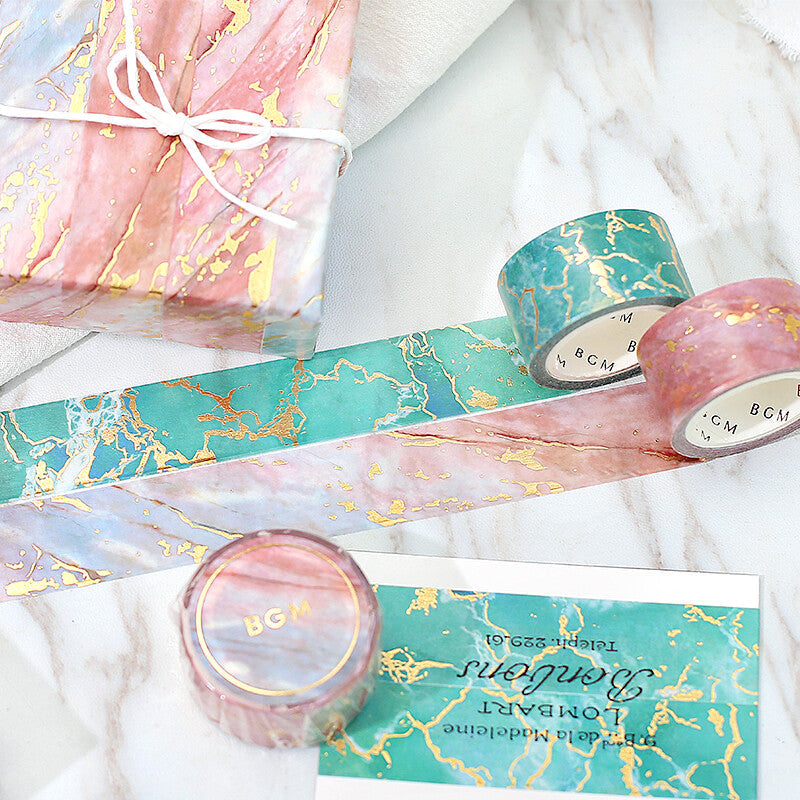 BGM Marble Masking Tape - Champagne