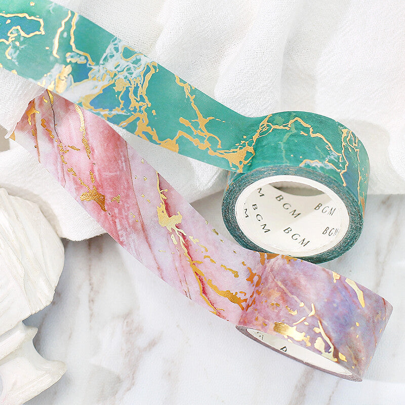 BGM Marble Masking Tape - Sea Green