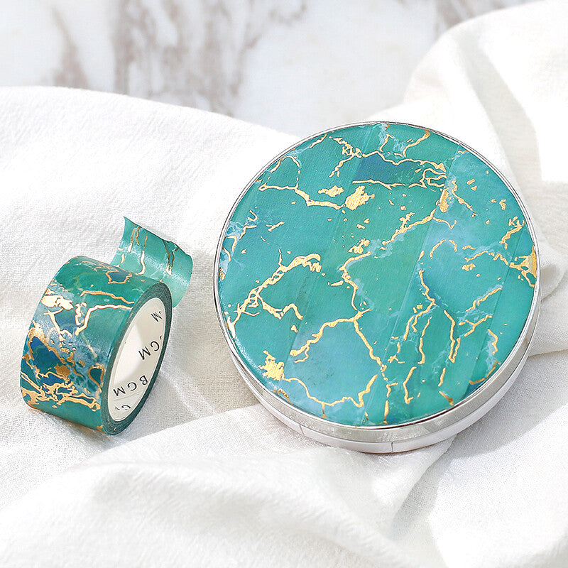 BGM Marble Masking Tape - Sea Green